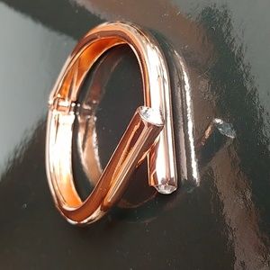 rose gold metal cuff bracelet NWT
